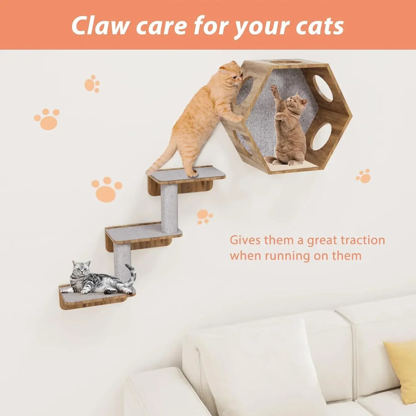 Protect furniture while satisfying your cat’s scratching instincts.