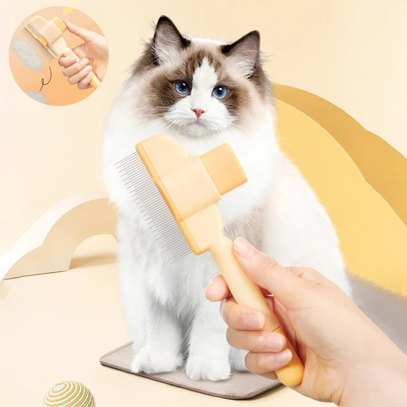 Detangle and groom your pet with this professional-grade comb.