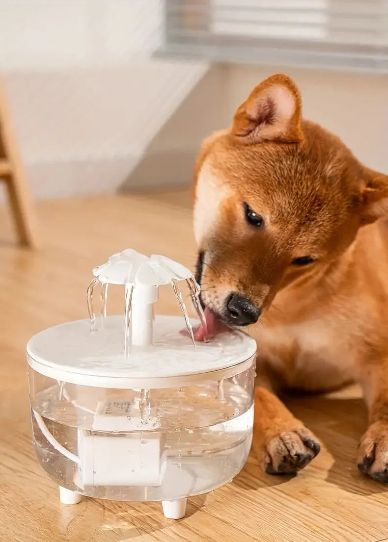 Whisper-Quiet Automatic Pet Water Fountain – Ensure fresh, flowing water for your pets. Crafted from food-grade PP material with low-voltage operation for safety and silent hydration