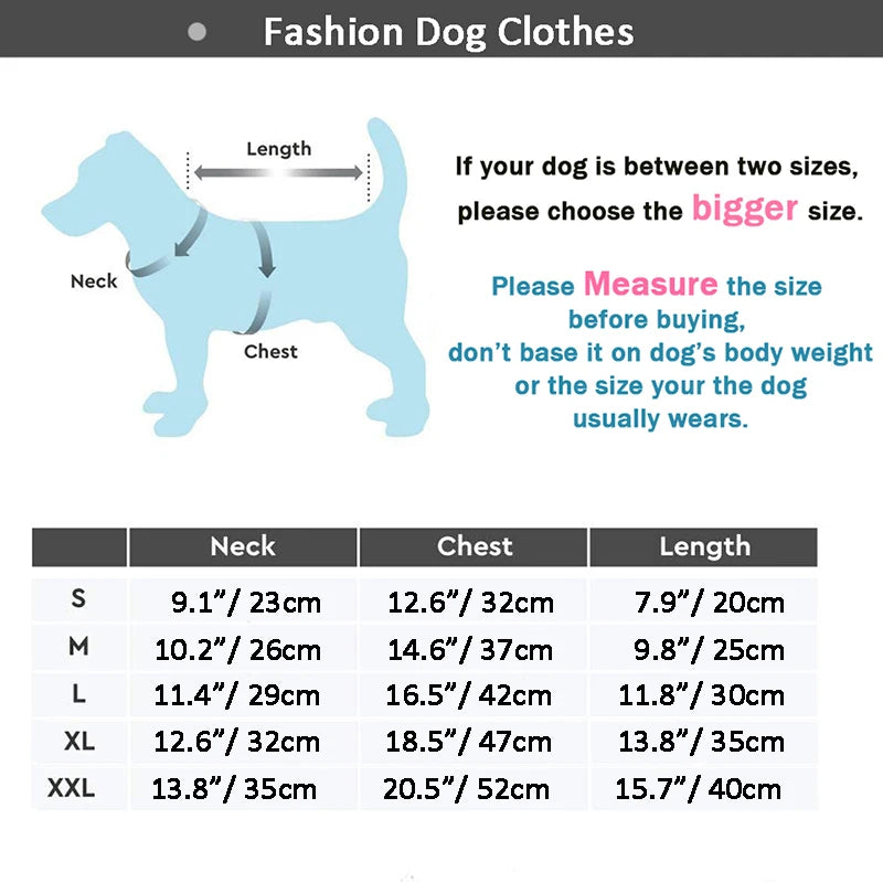 This cotton jacket is perfectly designed for small and medium dogs in chilly days.