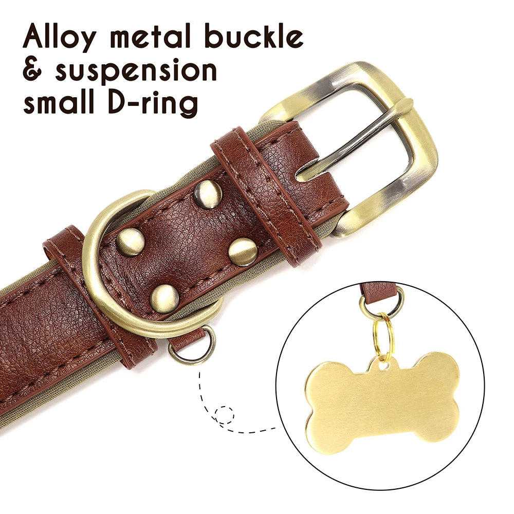 Give your pet a stylish and customized leather collar.