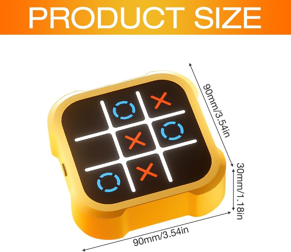 Interactive electronic Tic-Tac-Toe board game with digital display and sound effects for fun gameplay