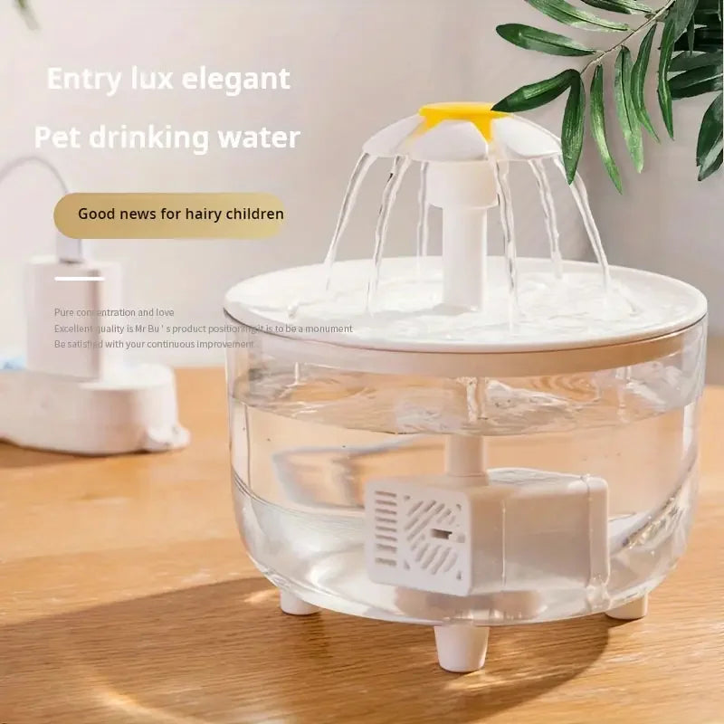 Whisper-Quiet Automatic Pet Water Fountain – Ensure fresh, flowing water for your pets. Crafted from food-grade PP material with low-voltage operation for safety and silent hydration