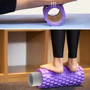 Reduce muscle tension and improve flexibility with this high-density foam roller.