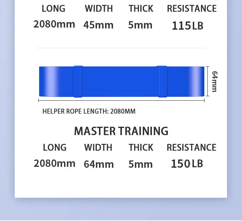 Increase flexibility and strength with a premium yoga resistance band for pilates and stretching