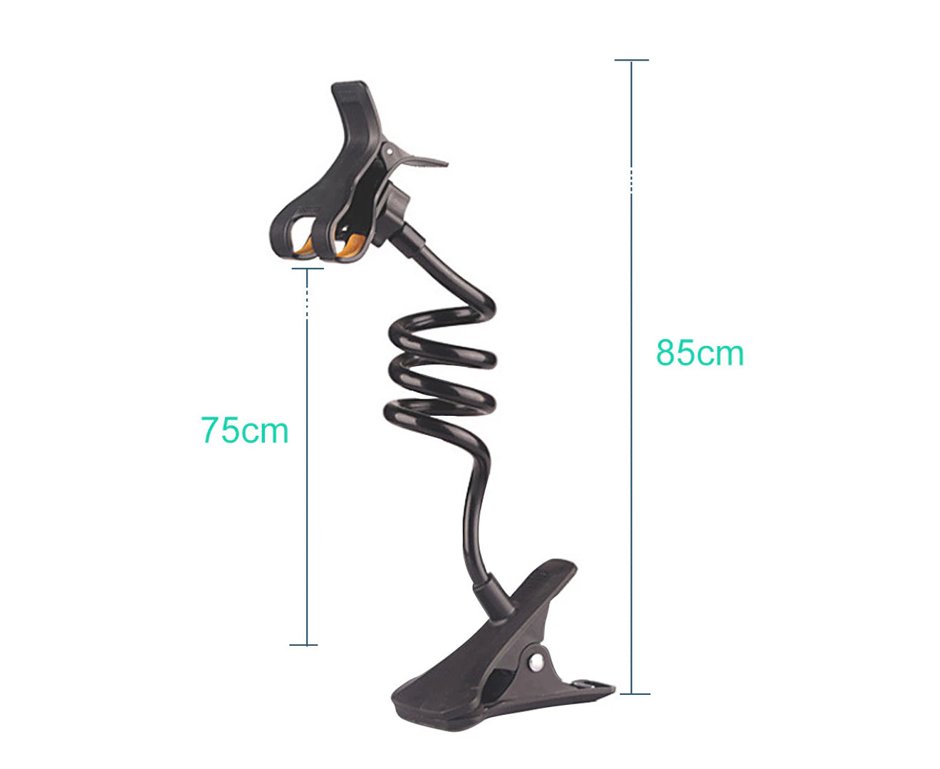 Flexible Gooseneck Clip Holder – Adjustable Clamp Mount for Phones, Tablets, or Small Devices