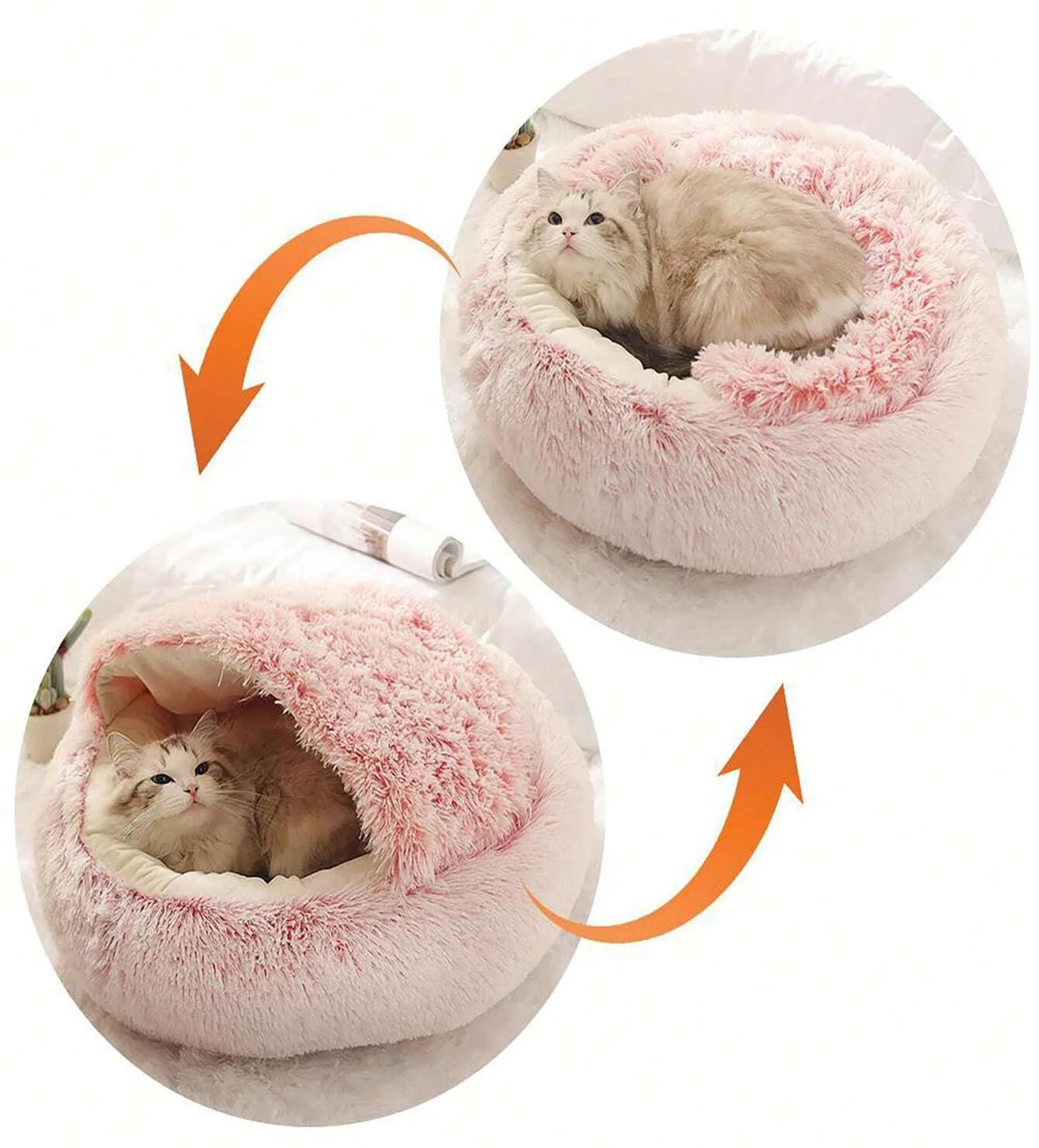 CozyNest – Soft Plush Pet Bed with Cover