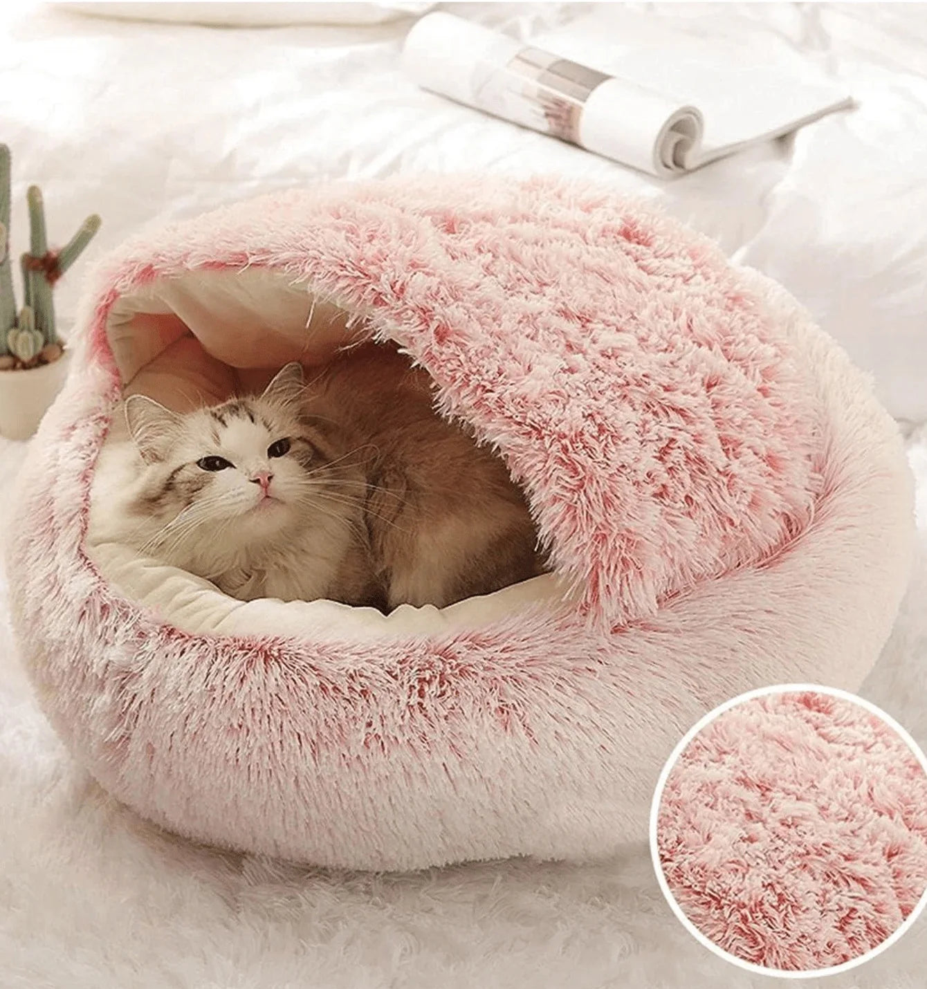 CozyNest – Soft Plush Pet Bed with Cover