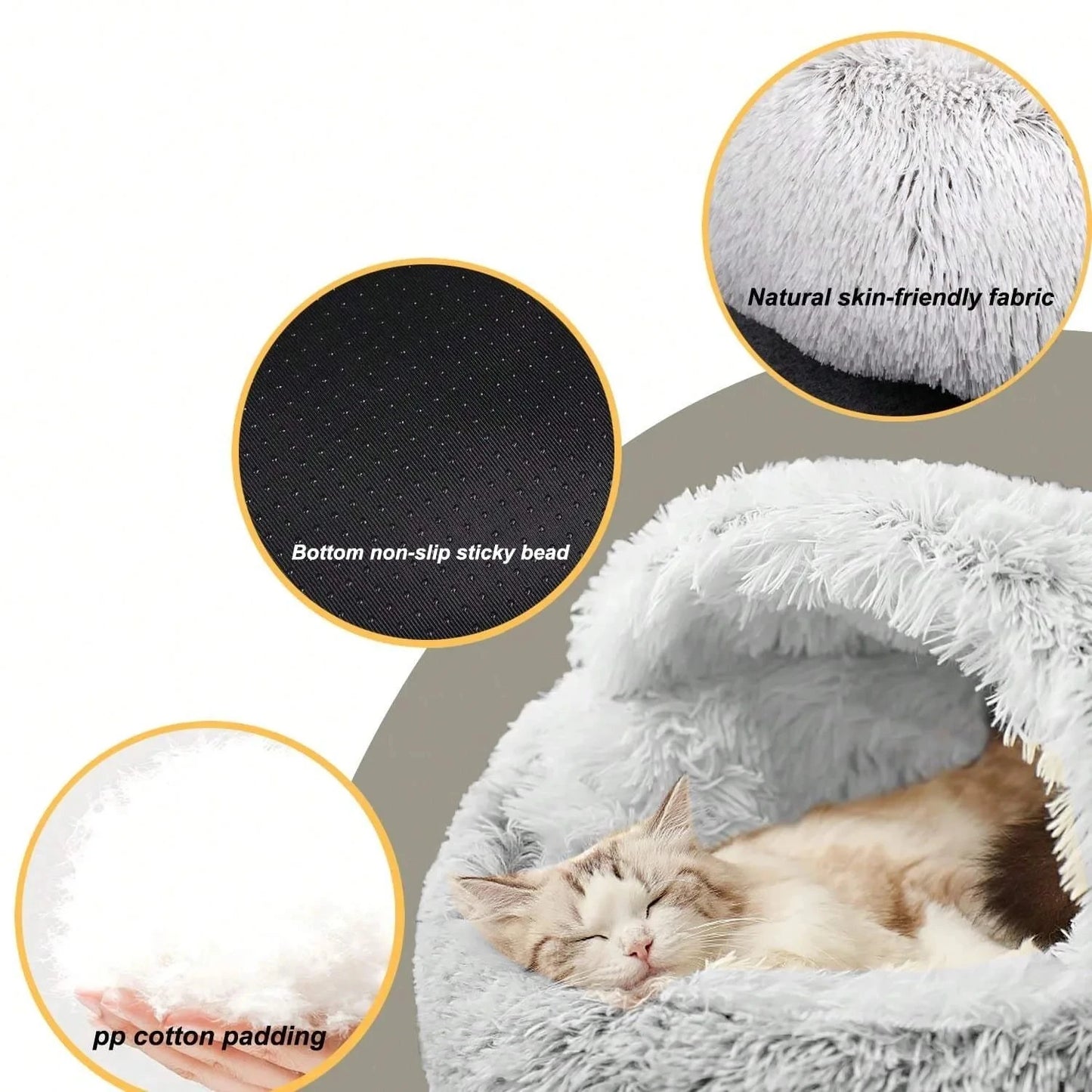 CozyNest – Soft Plush Pet Bed with Cover