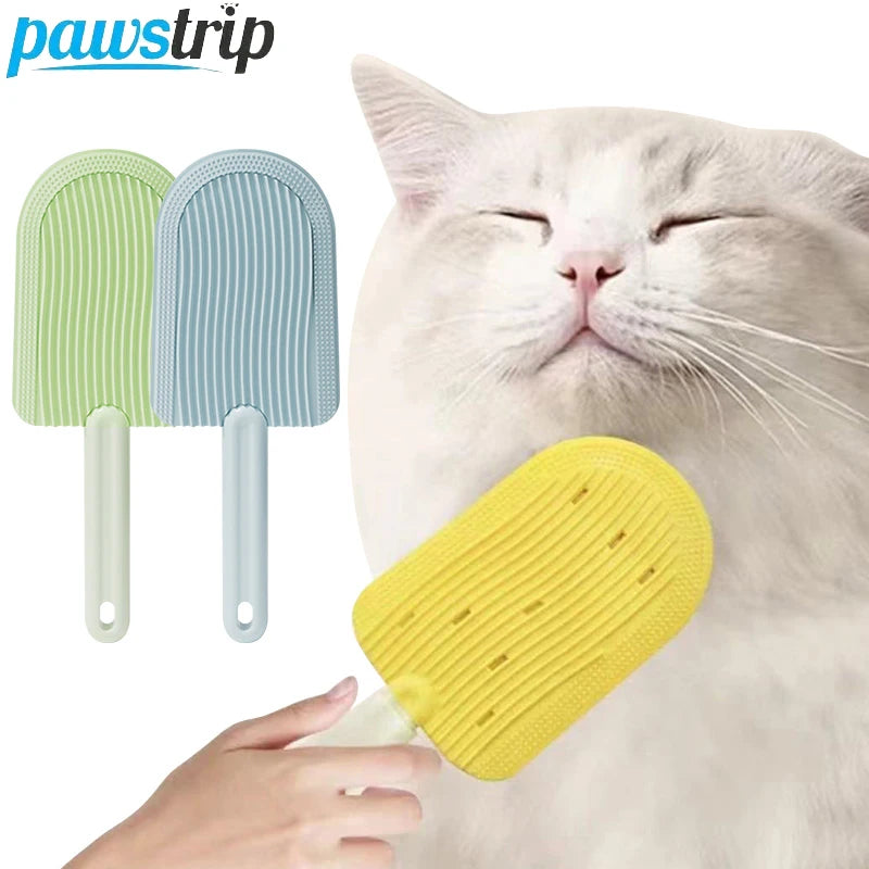 Gentle hair removal comb designed for shedding control and smooth grooming of pets.