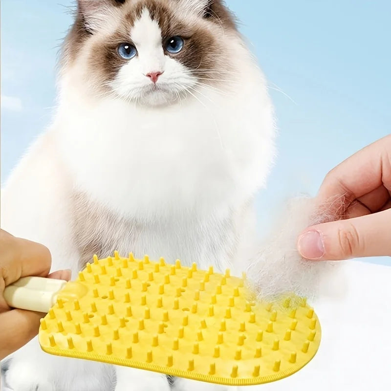 Gentle hair removal comb designed for shedding control and smooth grooming of pets.