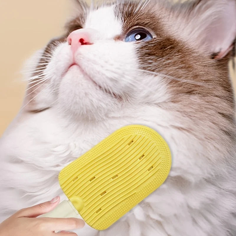 Gentle hair removal comb designed for shedding control and smooth grooming of pets.