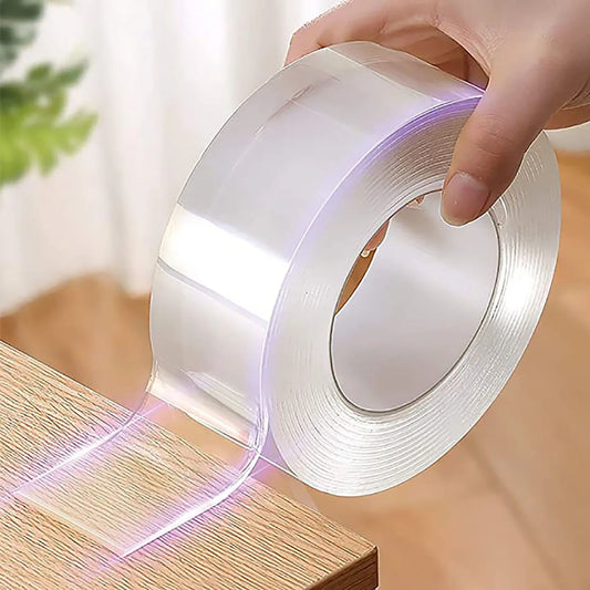 Heavy-duty thick double-sided adhesive tape for secure mounting and bonding on various surfaces.