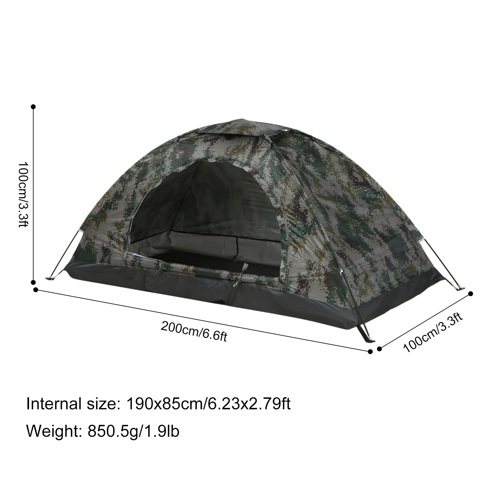 Tomshoo ultralight camping tent for 1-2 people, featuring waterproof fabric and compact portability for outdoor adventures.