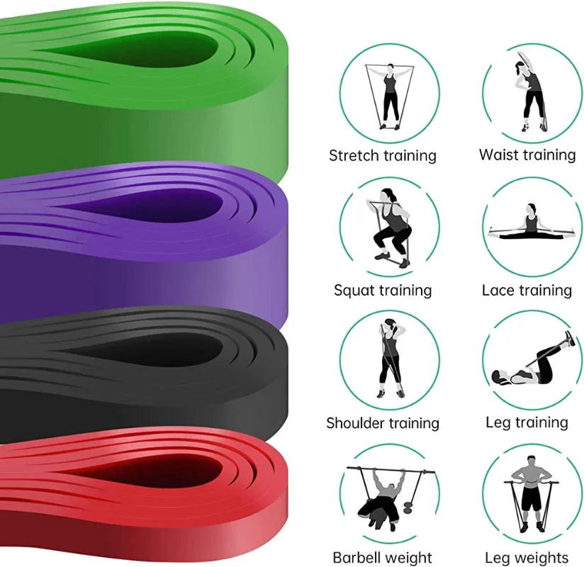 Increase flexibility and strength with a premium yoga resistance band for pilates and stretching